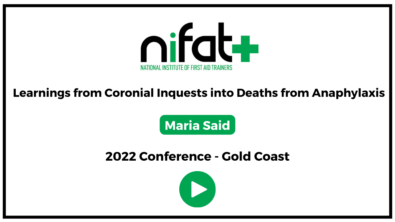 Anaphylaxis Inquests